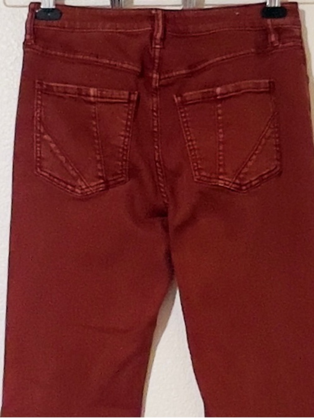Shyanne-Women's High Rise Super Flare Jeans Rust Bell Bottoms 32x34 - Picture 4 of 11